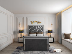 Rayleigh Upholstered Soft Velvet Tv Bed Frame