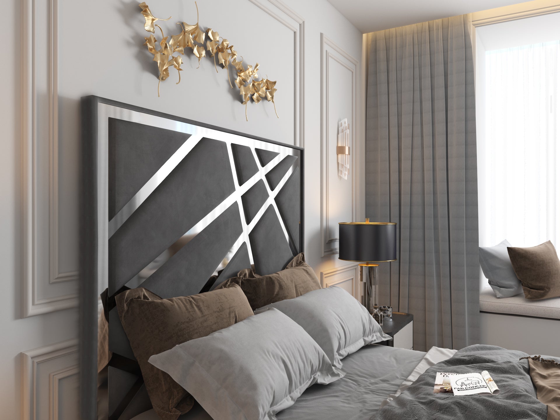 Rayleigh Upholstered Soft Velvet Tv Bed Frame