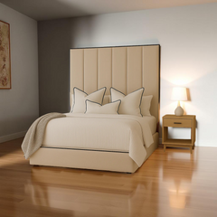Serene Piping Panel Bed Frame