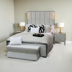 Serene Piping Panel Bed Frame