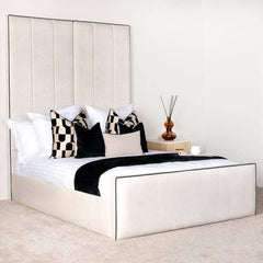 Serene Piping Panel Bed Frame