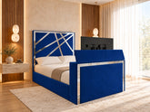 Valentina Upholstered Soft Velvet Tv Bed Frame