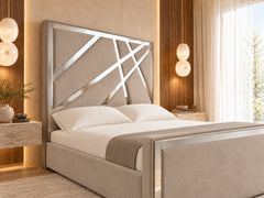 Valentina Upholstered Soft Velvet Tv Bed Frame