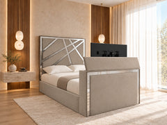 Valentina Upholstered Soft Velvet Tv Bed Frame