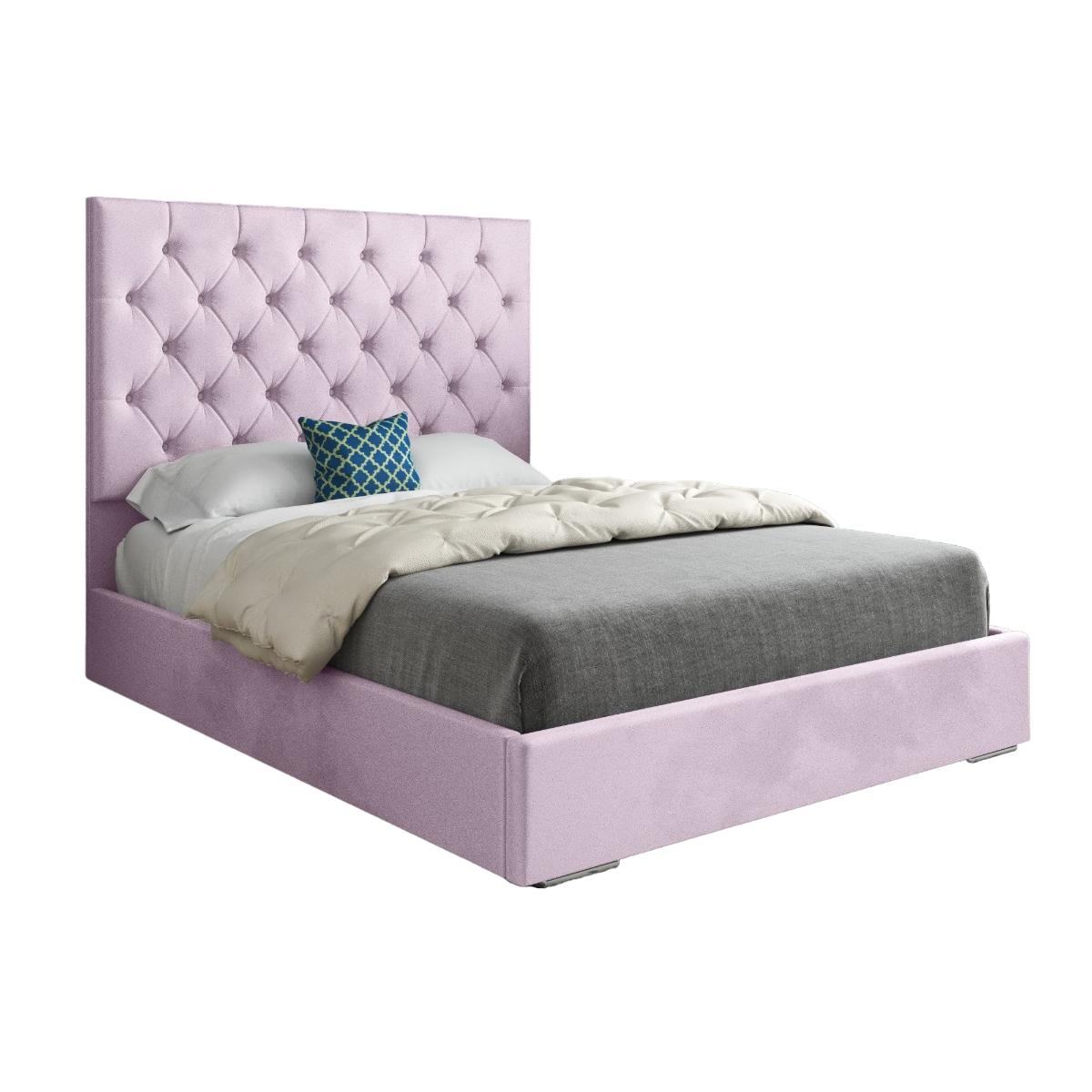 Alma Upholstered Soft Velvet Bed Frame