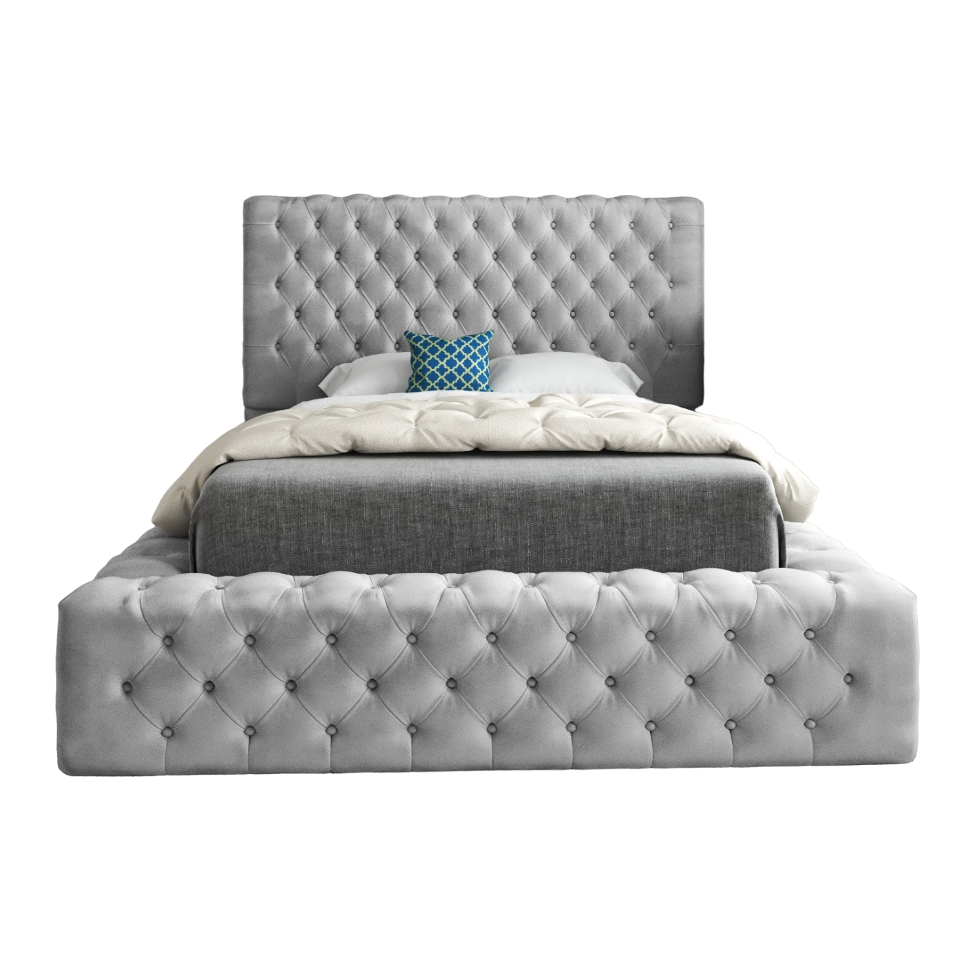Grand Milan Pleated Upholstery Bed Frame