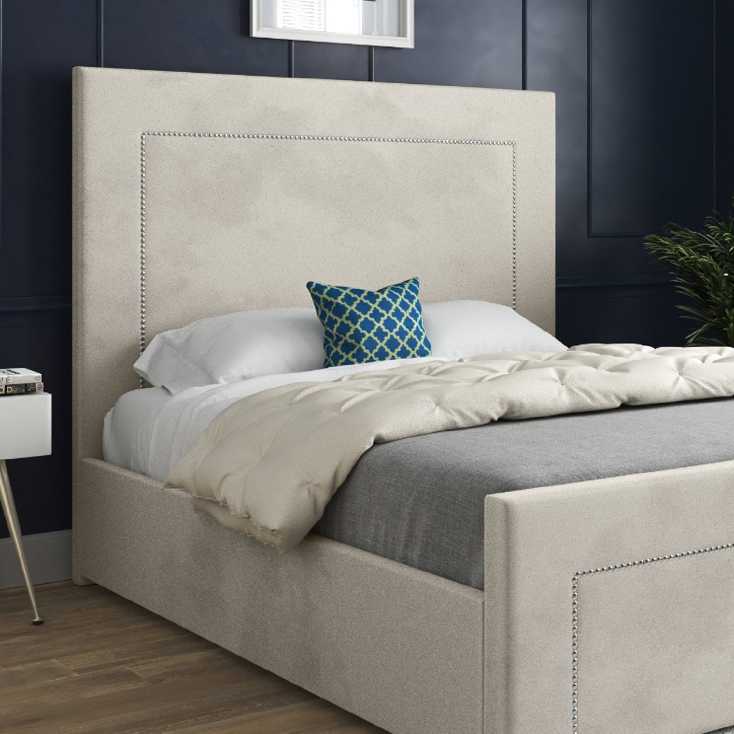 Lucca Upholstered Soft Velvet Bed Frame