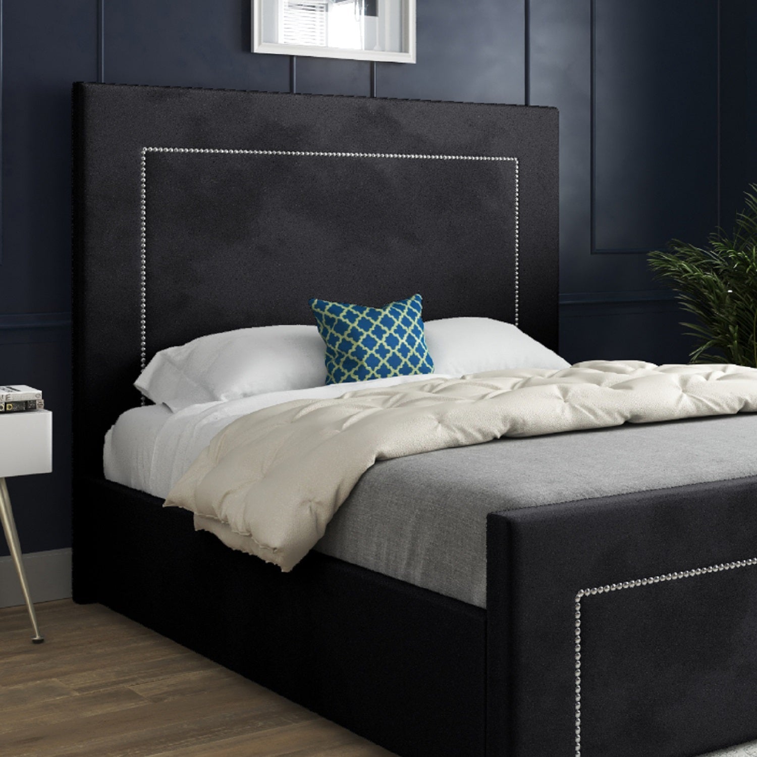 Lucca Upholstered Soft Velvet Bed Frame