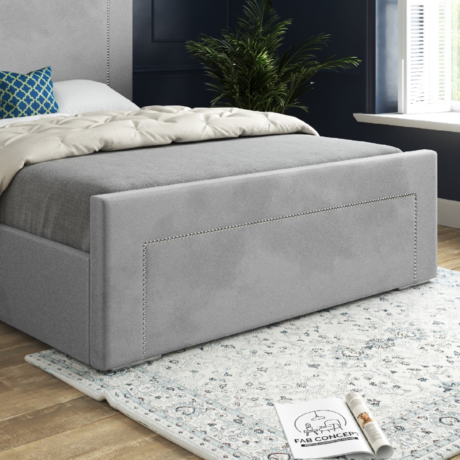 Lucca Upholstered Soft Velvet Bed Frame