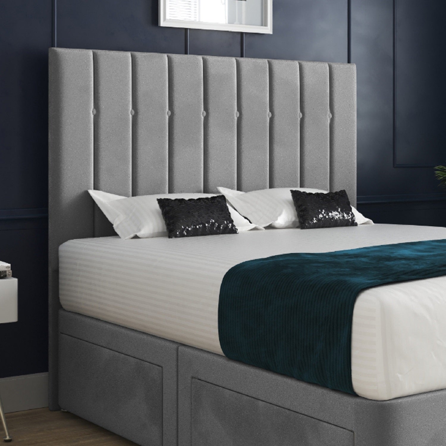 Marcelo Upholstered Soft Velvet Bed Frame