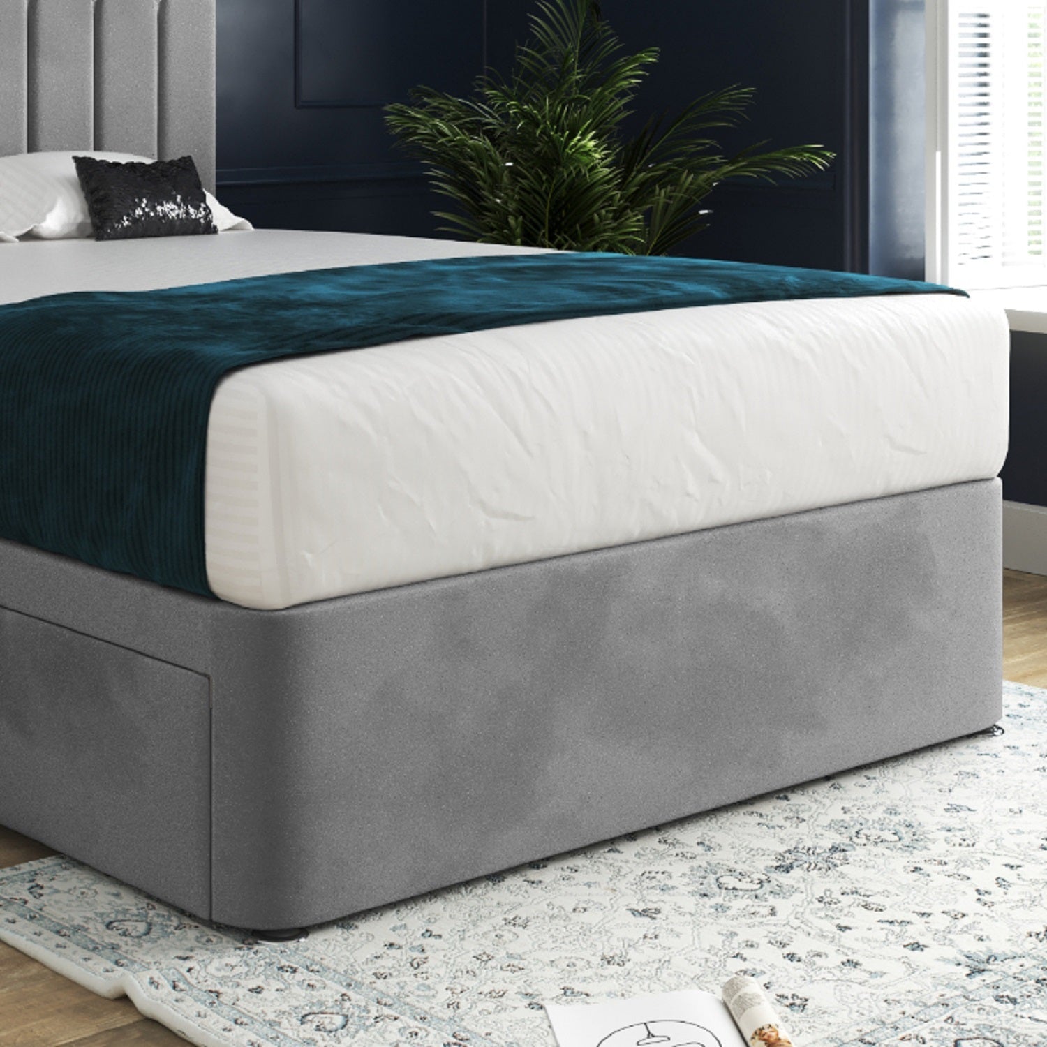 Marcelo Upholstered Soft Velvet Bed Frame