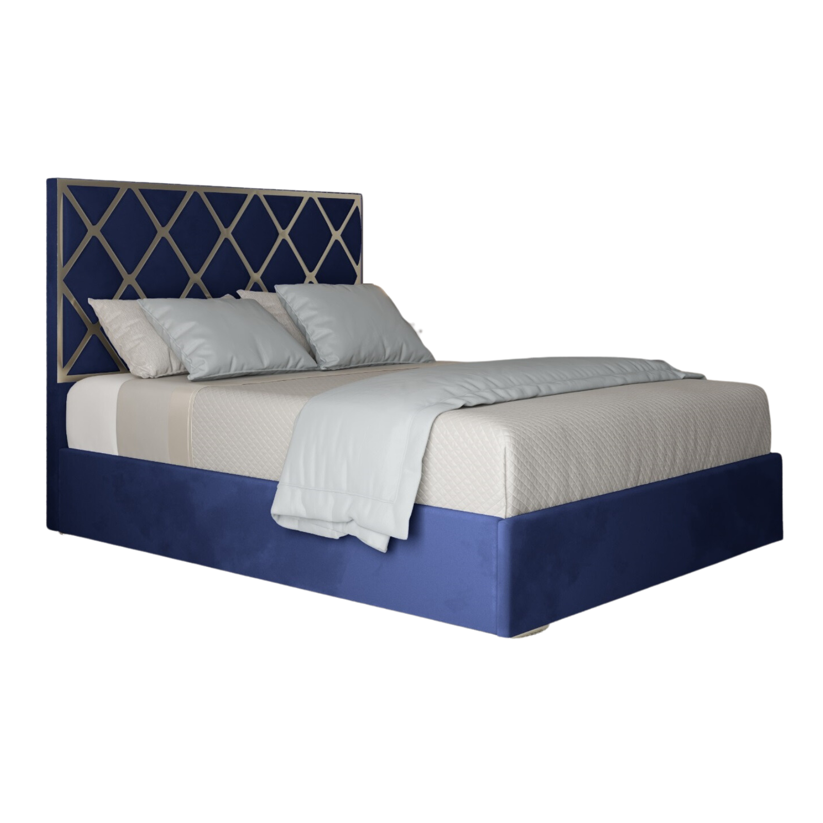 Tammy Upholstered Soft Velvet Metal Bed Frame