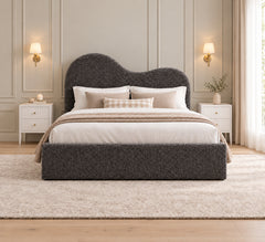 Emden Boucle Upholstered Bed Frame