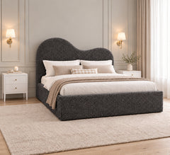 Emden Boucle Upholstered Bed Frame