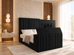 Fordingbridge Upholstered Soft Velvet Tv Bespoke Bed Frame