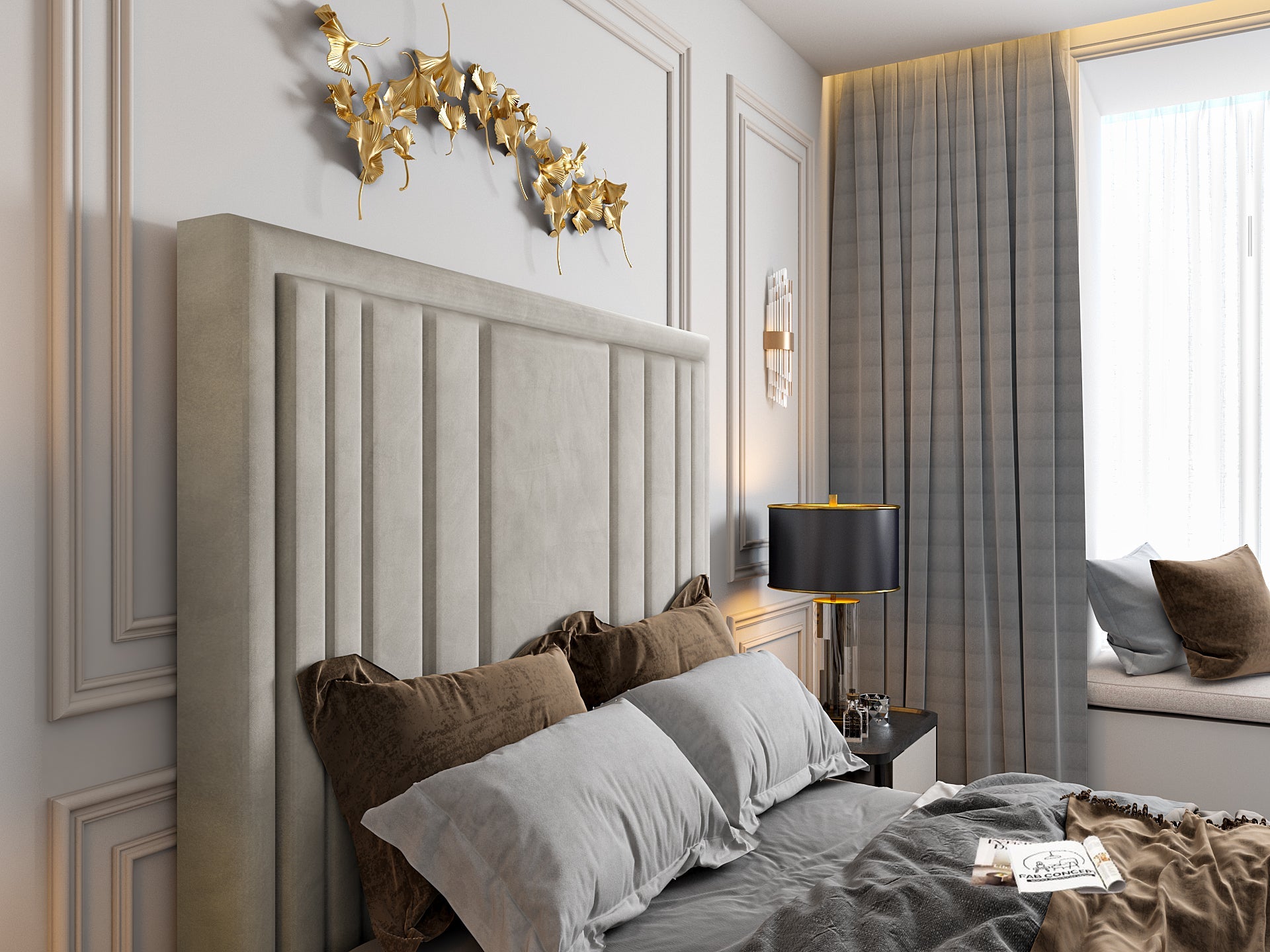 Hampton Upholstered Soft Velvet Tv Bespoke Bed Frame