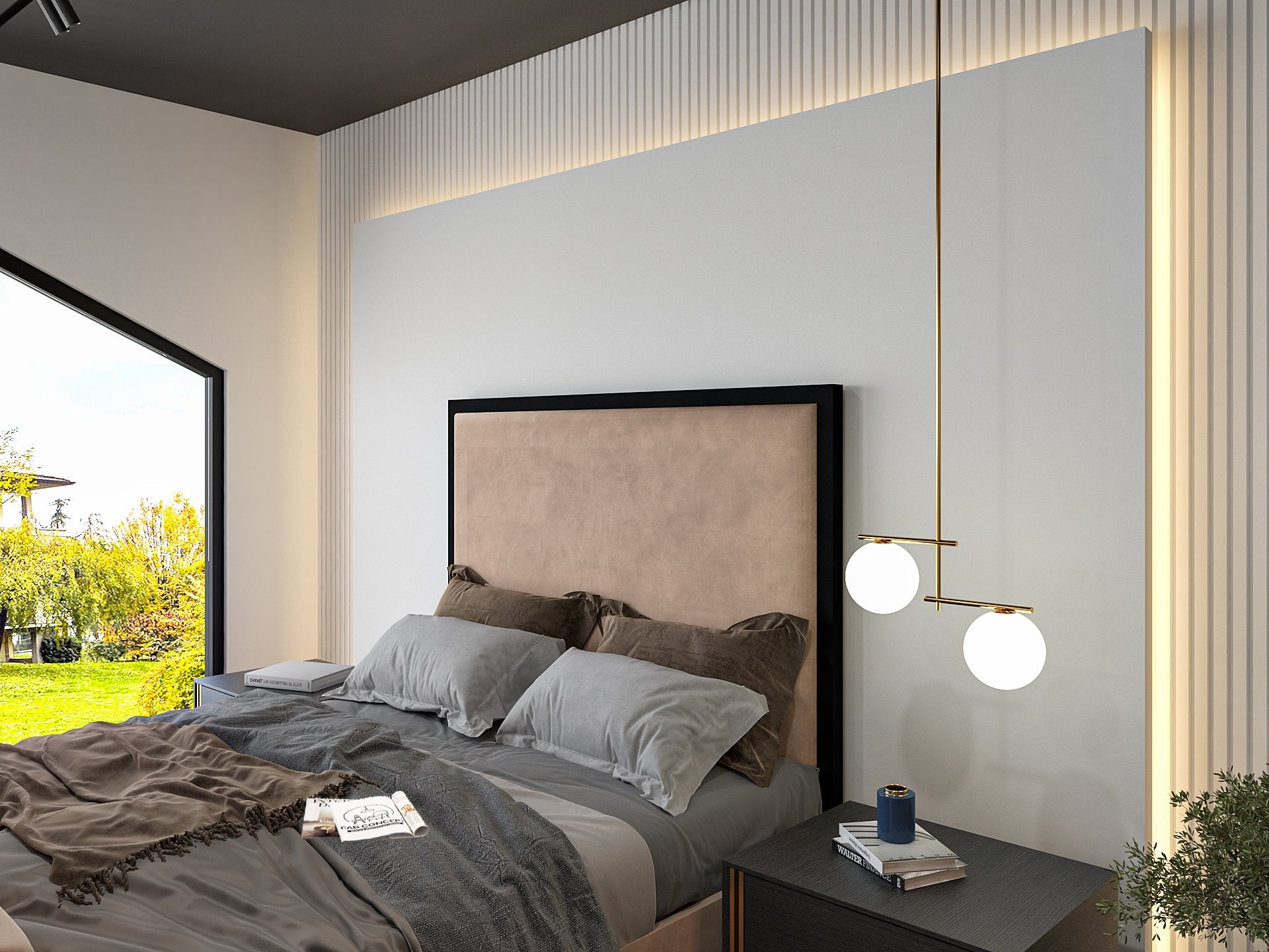 Ivy Metal TV Bed