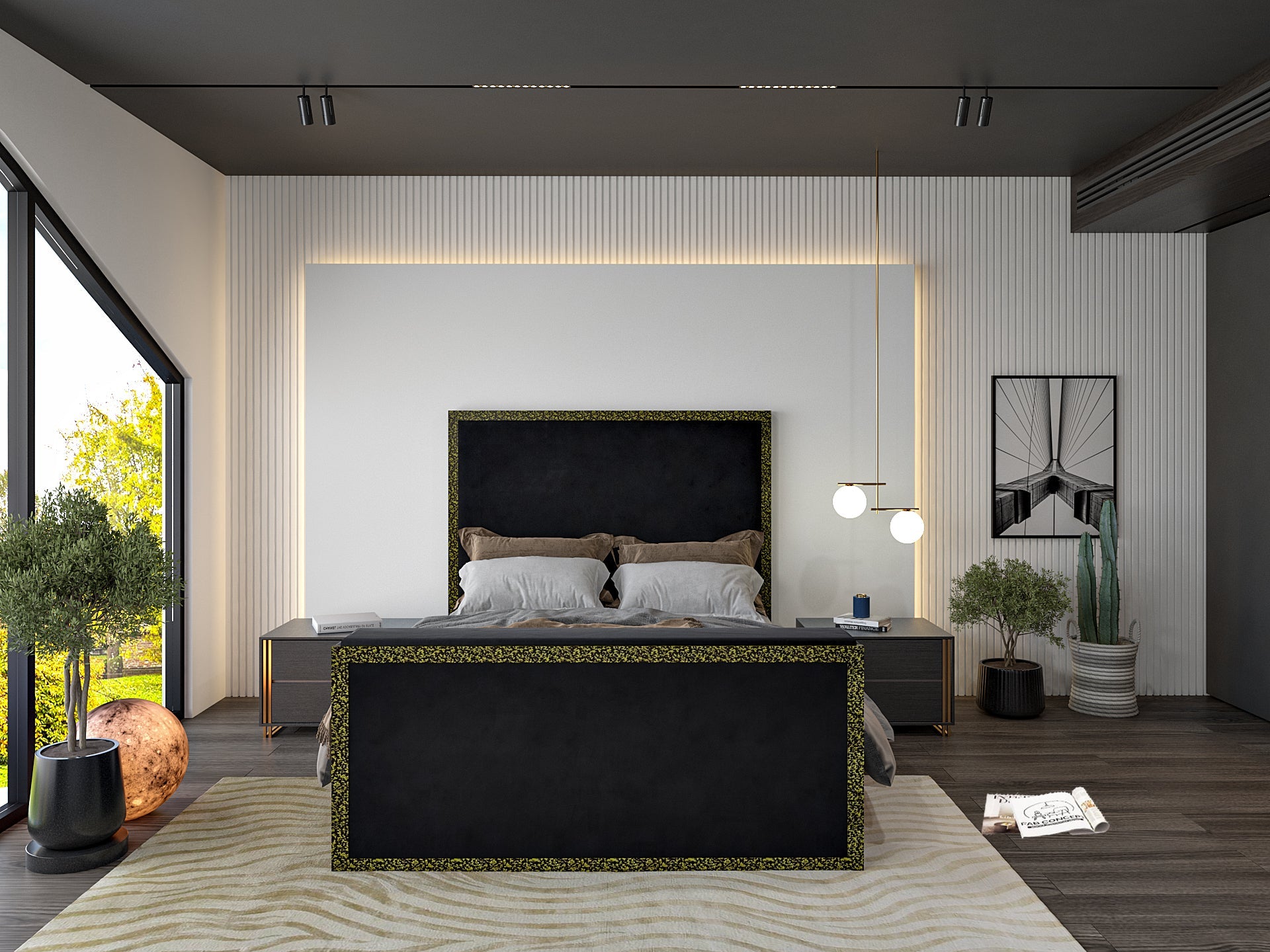 Ivy Metal TV Bed