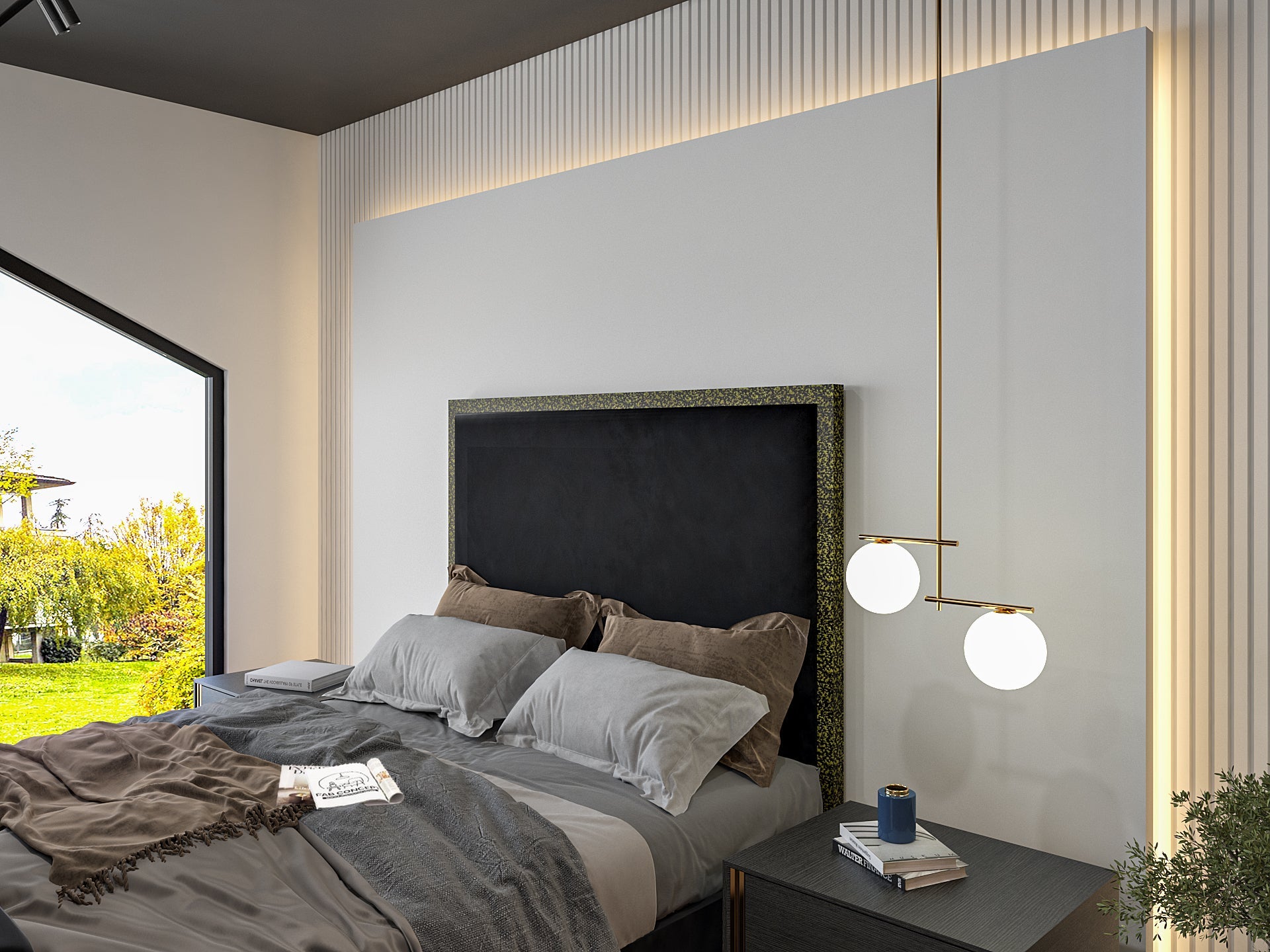Ivy Metal TV Bed