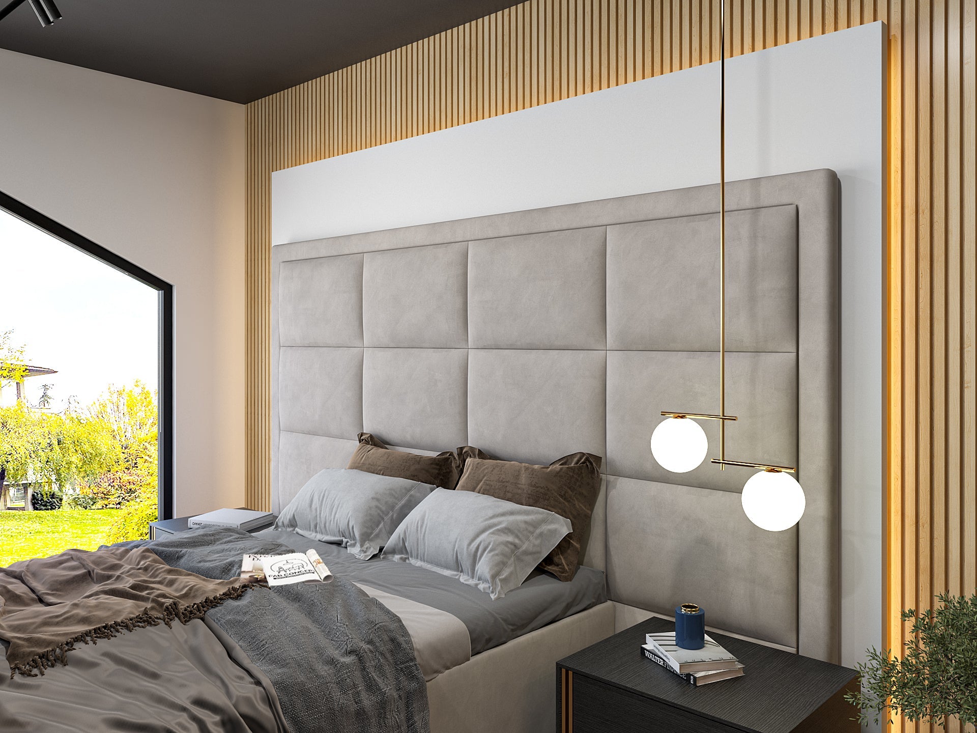 New York Upholstered TV Bed Frame