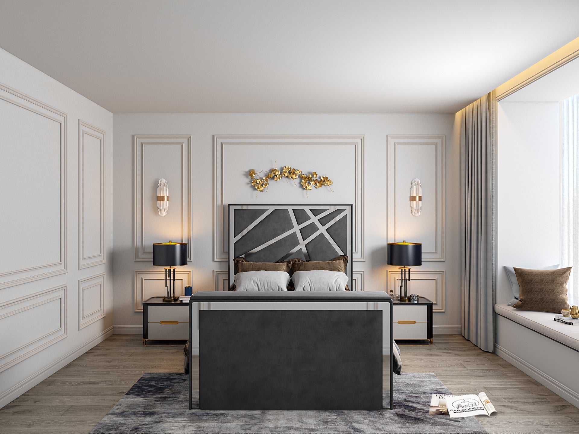 Rayleigh Upholstered Soft Velvet Tv Bed Frame