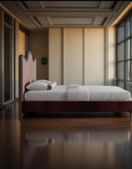Wave Crest Wooden Bed Frame