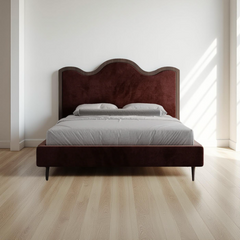 Wave Crest Wooden Bed Frame